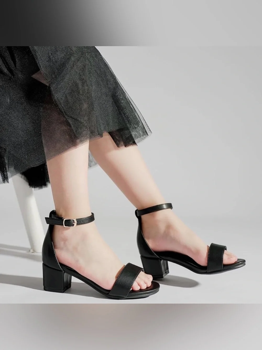 LAURMOSA Girls High Heels Sandal for Girls Open Toe 058